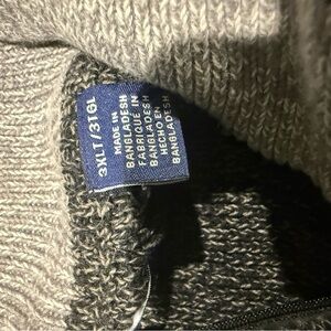 Chaps Men's Zip Up Gray Sweater